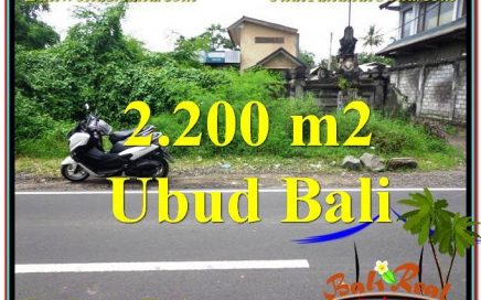 DIJUAL MURAH TANAH di UBUD BALI 2,200 m2 di Sentral Ubud